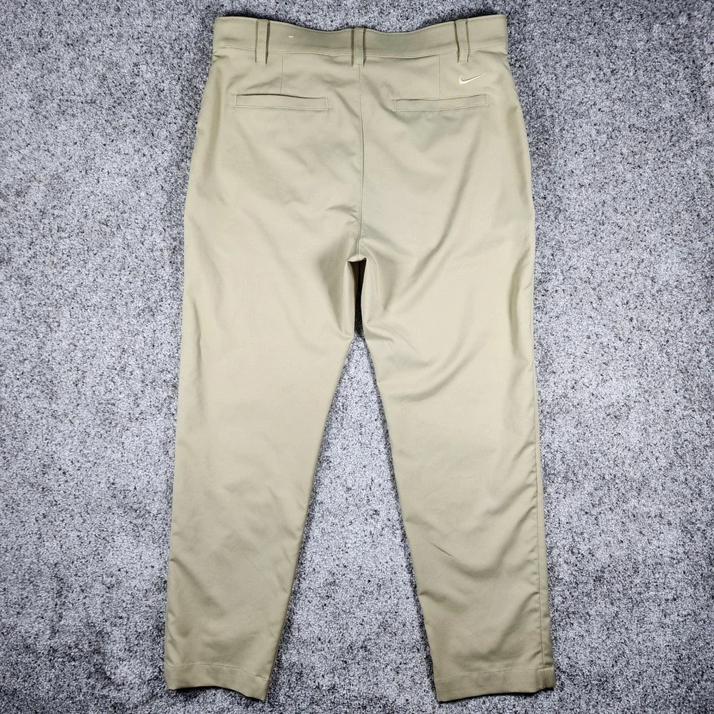 Nike Golf Pants Mens 34x30 Khaki Dri-FIT Moisture Wicking Excellent